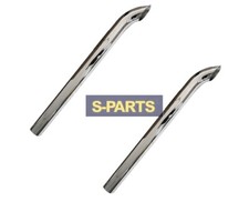 Pair Of Chrome 5 X 60 Od Curved Stack Pipe Freightliner Kenworth Peterbilt Pair Of Chrome 5 X 60 Od Curved Stack Pipe Freightliner Kenworth Peterbilt
