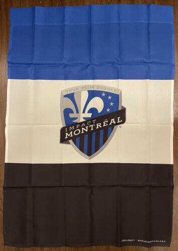 Montreal Impact Soccer Club MLS 28"X40" Banner Flag Football Soccer Tailgate - Picture 1 of 2