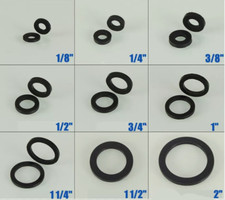 1/8"-2" Rubber Flat Round Ring Washer O-Ring Seal Gaskets Plumbing Accessories