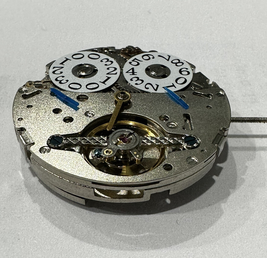New Chinese LB20, LB20-2 Date @12 Automatic Mechanical 5 Hands Movement ...
