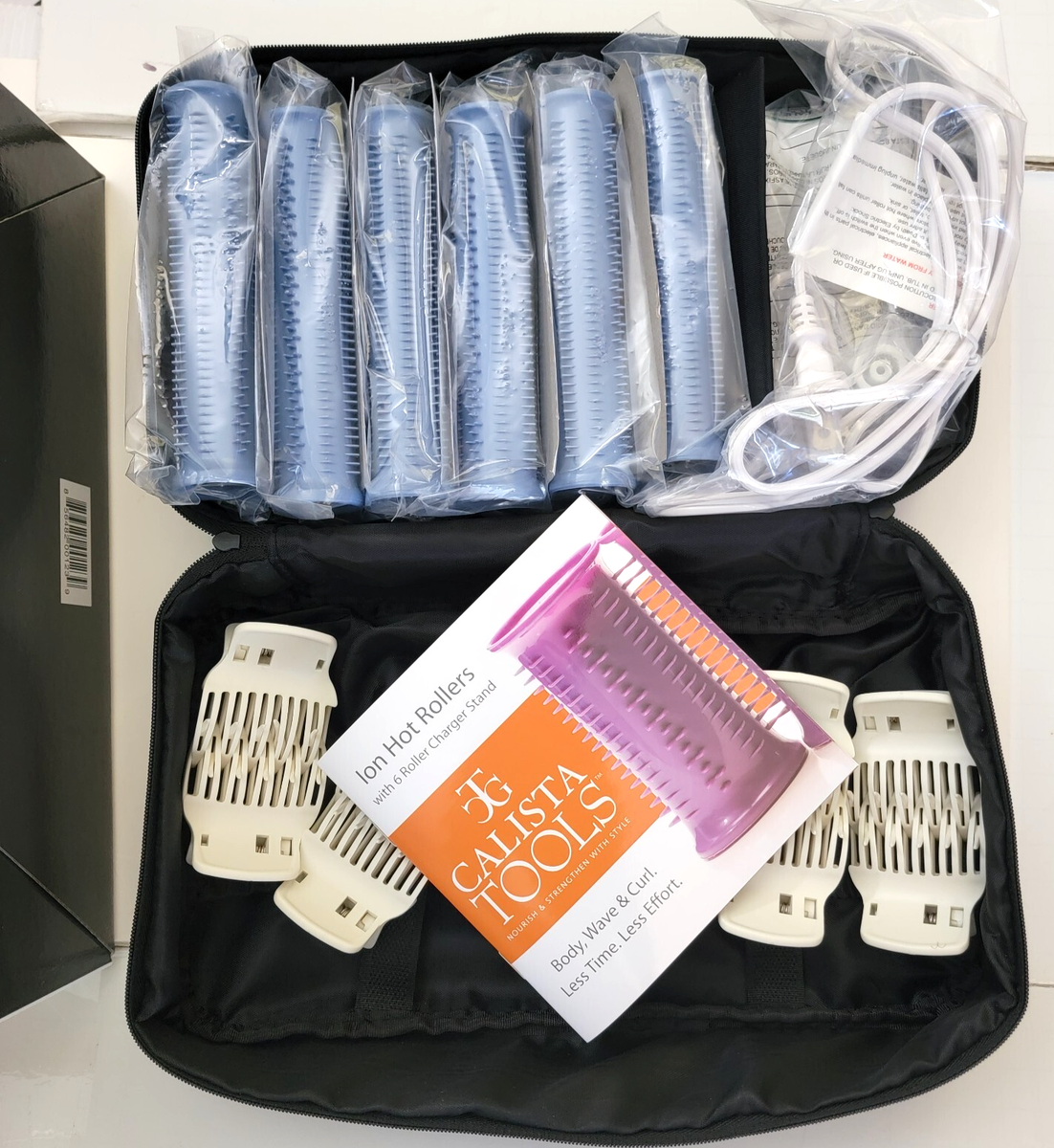 CALISTA TOOLS ION HOT ROLLERS Long Length Style Set with 12 Rollers, 12  Clips