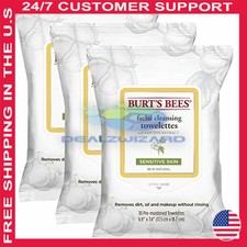 burt's bees sensitive facial cleansing towelettes with cotton extract