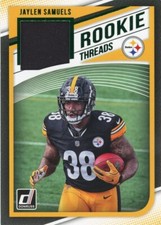 2018 Donruss Rookie Threads Jersey Swatch - Jaylen Samuels - Steelers!