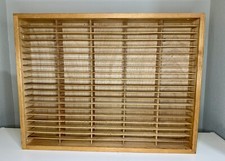 Napa Valley Box Company 100 Cassette Tape Wood Storage Holder Wall Mount 6 