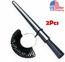 Ring Sizer Guage Mandrel Finger Sizing Measure Stick Jewelry Tool Plastic USA