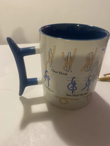 Nautical Coffee Mug The Unemployed Philosphers Guild How To Tie Knots Cleat