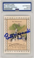 2008 Topps Allen & Ginter's World's Greatest Victories Bill Mazeroski Signed PSA