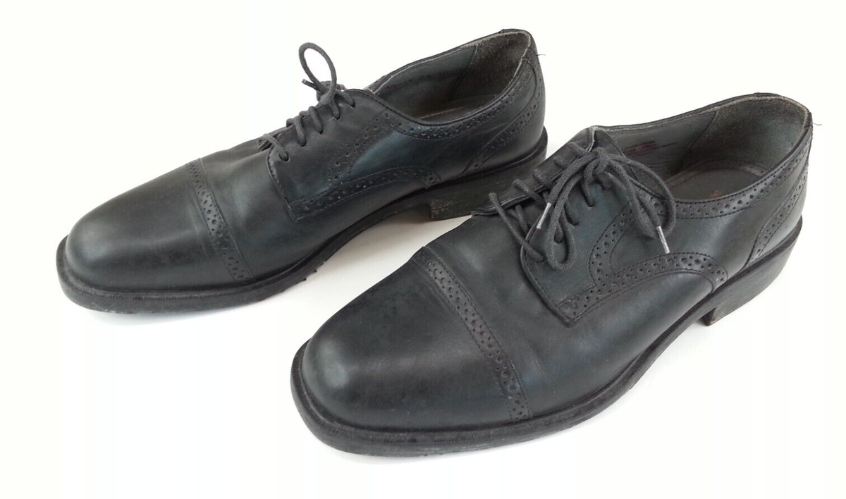 Mens Black Florsheim Leather Dress Shoes Size 10.5 | eBay