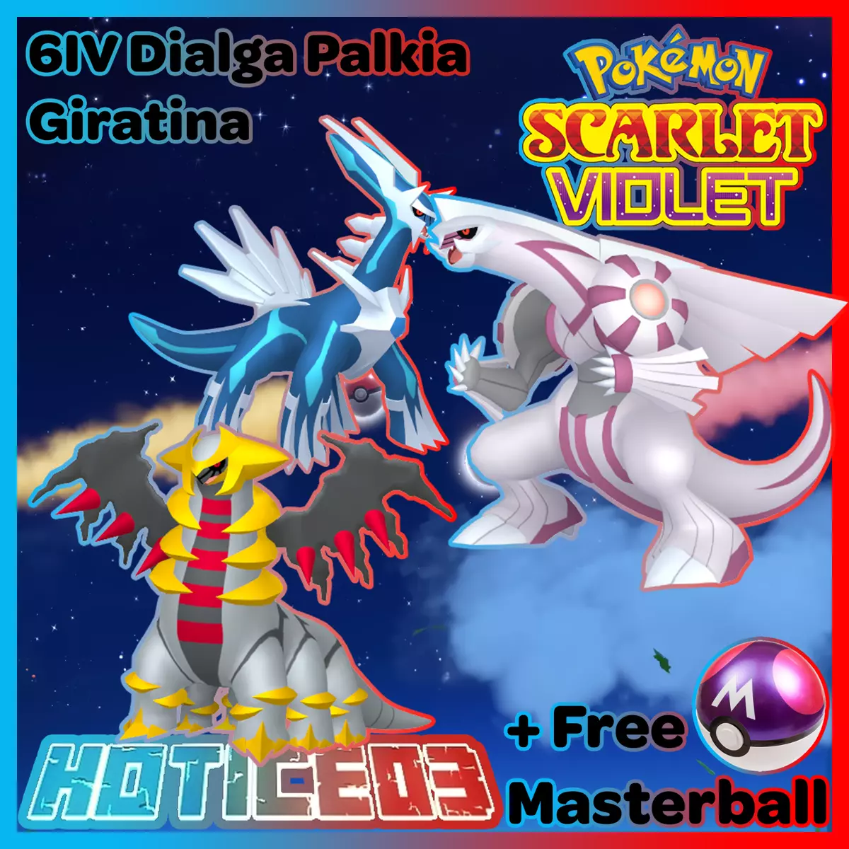 ✨ SHINY ✨ Event Palkia 6IV Level 1 ✨ Pokemon Scarlet & Violet ✨ FAST  DELIVERY