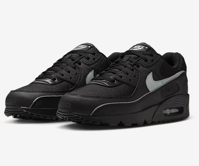 Nike Air Max 90 PRM Black Reflective Shoes Mens Size US 9.5 Casual Sneaker New  
