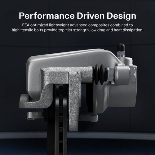 Front Brake Caliper Drill Slotted Rotor Semi-Metallic Pad Kit For Hyundai Sonata - Picture 6 of 12