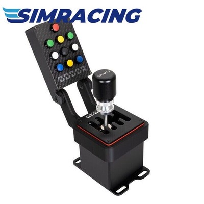 ODDOR Carbon Fiber Button Box SIM Racing Control Box + ODDOR 7R Racing Shifter