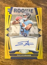 2025 Certified Rookie Signatures Mirror Gold #40 Elic Ayomanor 10/10 #X16425