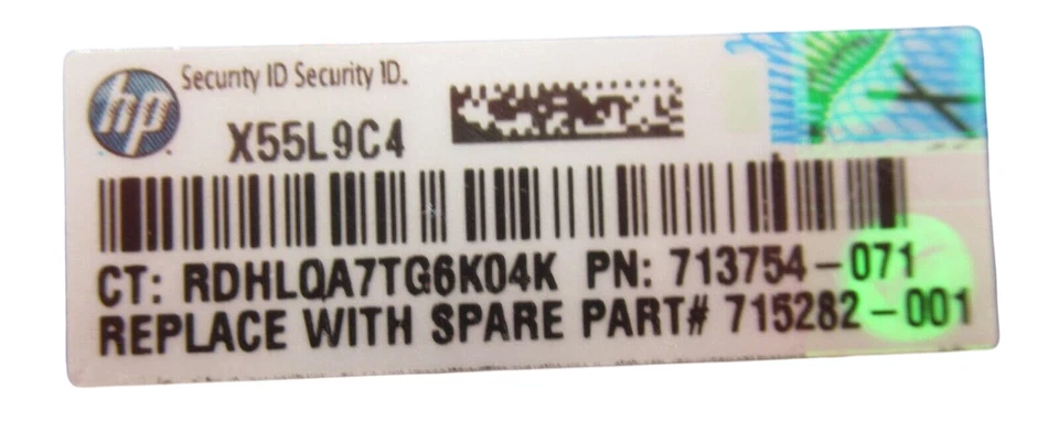 HP 4GB PC3L-12800R DDR3-1600MHz ECC 1Rx4 Memory 713981-B21 713754-071 715282-001 - Image 4 of 4