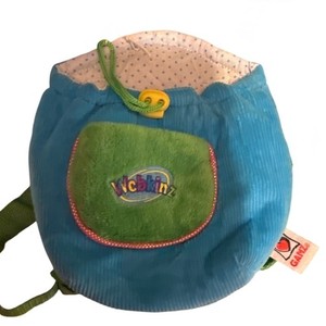 Webkinz Ganz Pet Carrier Knapsack Backpack Corduroy Mini Plush Bag Retro Y2K