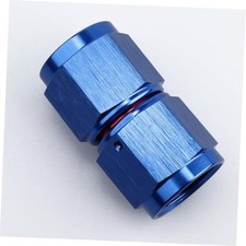 -10 AN Female to -10 AN Female Straight Swivel Coupler Union 10AN Red Blue 0