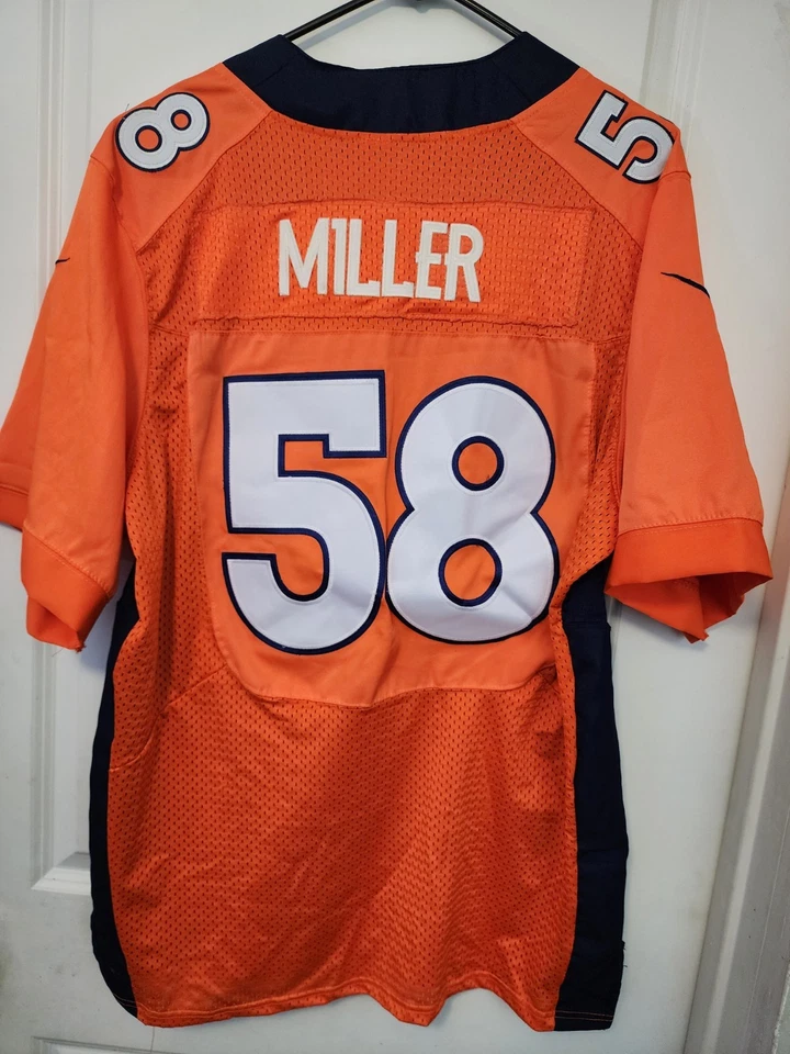 Jersey 44 Denver Broncos #58 Von Miller Nike on Field Super Bowl 50 Patch  - Image 2 of 4