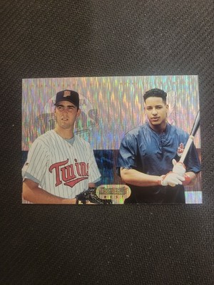 1995 Bowman's Best Mirror Image Refractor Mark Redman Manny Ramirez #2
