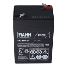 Fiamm FG10451 Blei Akku 6 Volt 4,5Ah 3FM4.5, ...