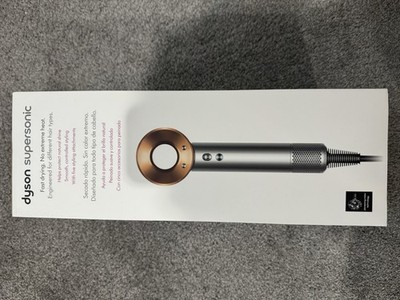 Dyson Supersonic Professional Hair Dryer Silver Copper 1600W with Attachments