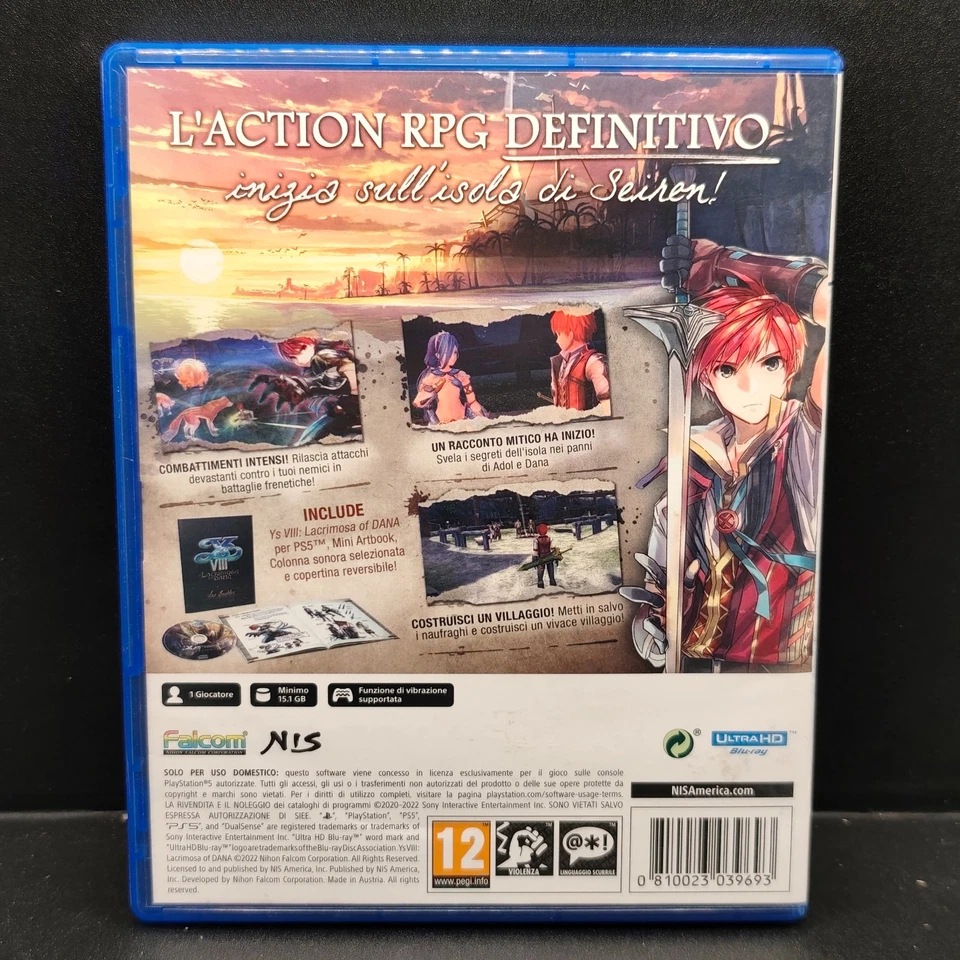 PS5 : YS VIII : LACRIMOSA OF DANA DELUXE EDITION PAL ITA PLAYSTATION 5, foto 2 di 5