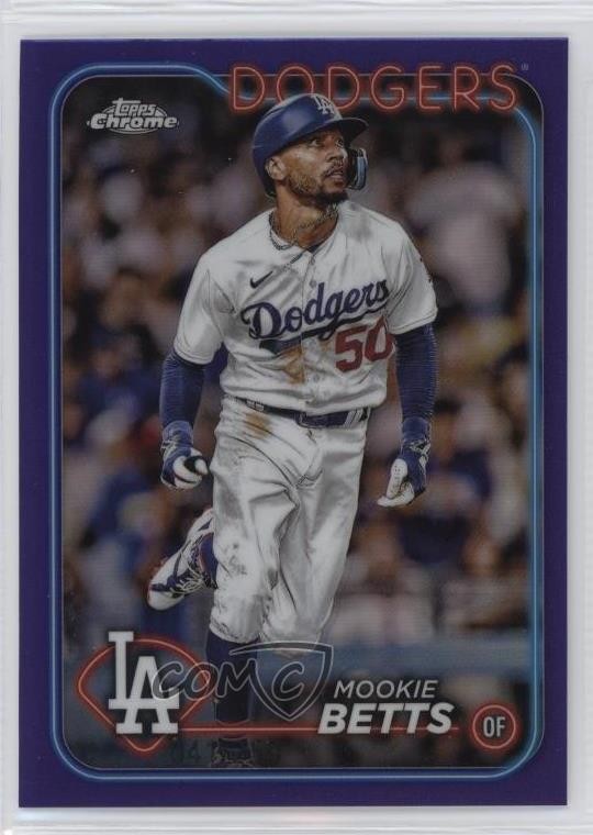2024 Topps Chrome Purple Refractor /250 Mookie Betts #296 11o2