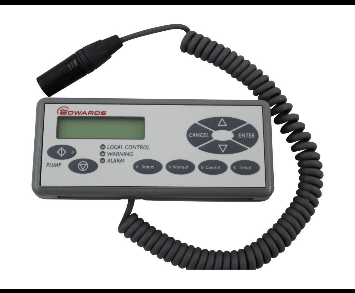 EDWARDS D37280700 PUMP DISPLAY TERMINAL 5WAY XLR PLUG 24V