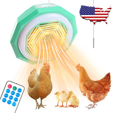 Chicken Coop Heater Timing Chicken Heat Lamp Digital Display with Remote Control