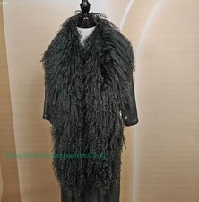 100 Real Mongolia Lamb Fur Scarf /fur Collar/ Fur Neck Wrap/ Women Cape