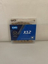 KMC X12 12 Speed Gold Ti Bike Chain 126L fit SRAM Shimano