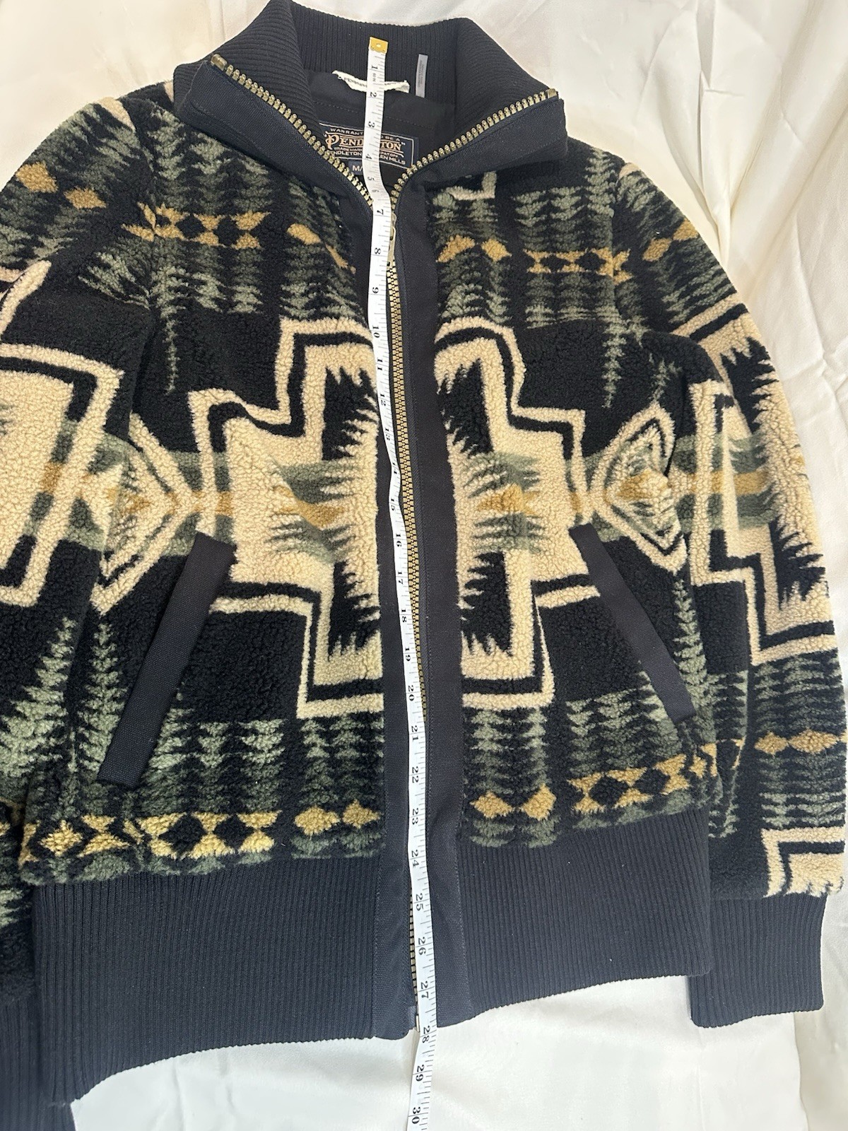 Pendleton woman’s Bomber Jacket aztec Full Zip Bl… - image 4