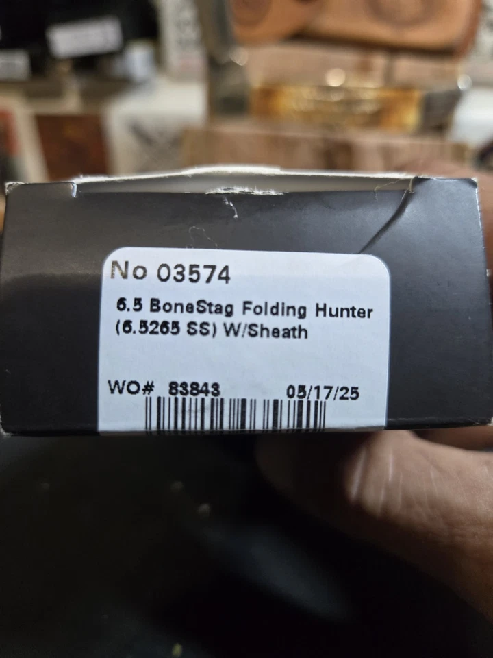 Estojo 6.5 Bonestag caçador dobrável novo na caixa. Vem com bainha. - Imagem 3 de 3