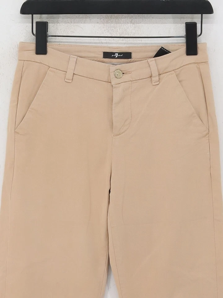 For All Mankind Women's Trousers W 25 in Brown Cotton with Elastane, Rayon Chino - Image 3 of 4