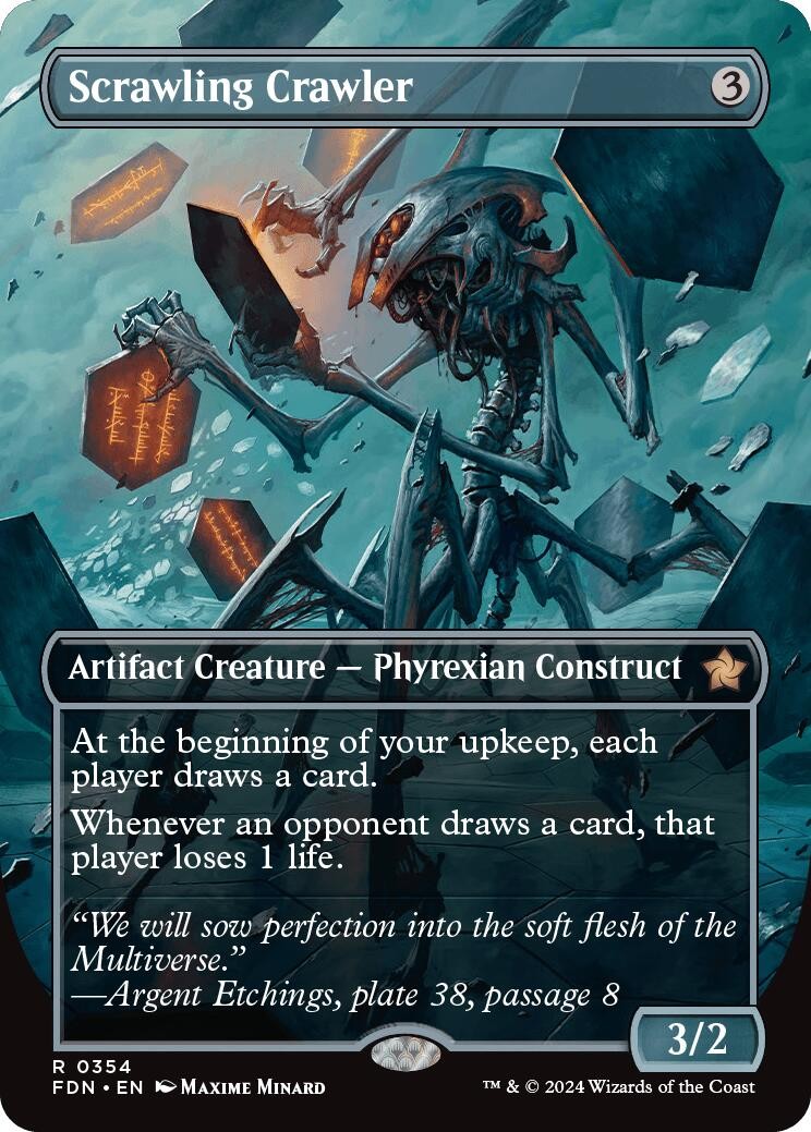 Scrawling Crawler (Borderless) - 354 - NM Foundations (FDN)