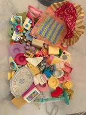 Fisher Price Loving Family REPLACEMENT Small Accessories, Food, Plants, Linens