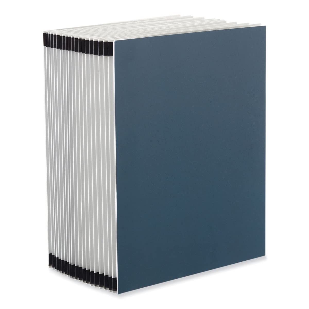 Expandable Desk File with 20 Alpha Dividers, Letter Size, Blue Cover-image