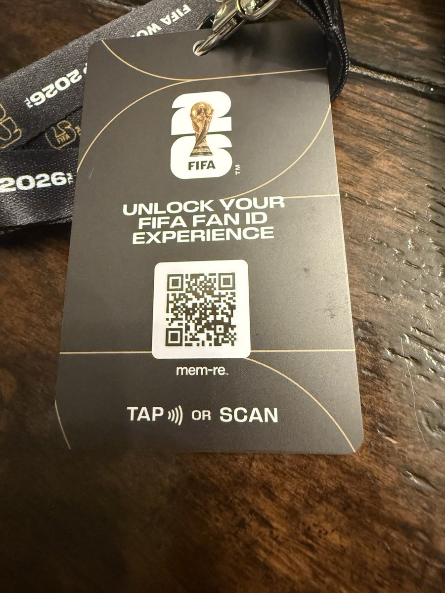 FIFA World Cup 2026 会場限定 配布 ファンID World Cup 2026 Fan ID Card / Badge & Lanyard - Official FIFA USA