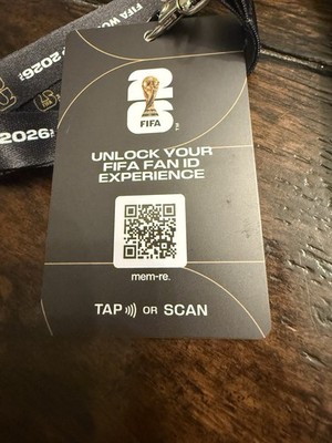 World Cup 2026 Fan ID Card / Badge & Lanyard - Official FIFA USA