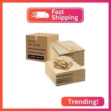 Karat [4,000 ct] 14"x14" Deli Paper Sheets | Kraft Grease-Resistant Wrapping Pap
