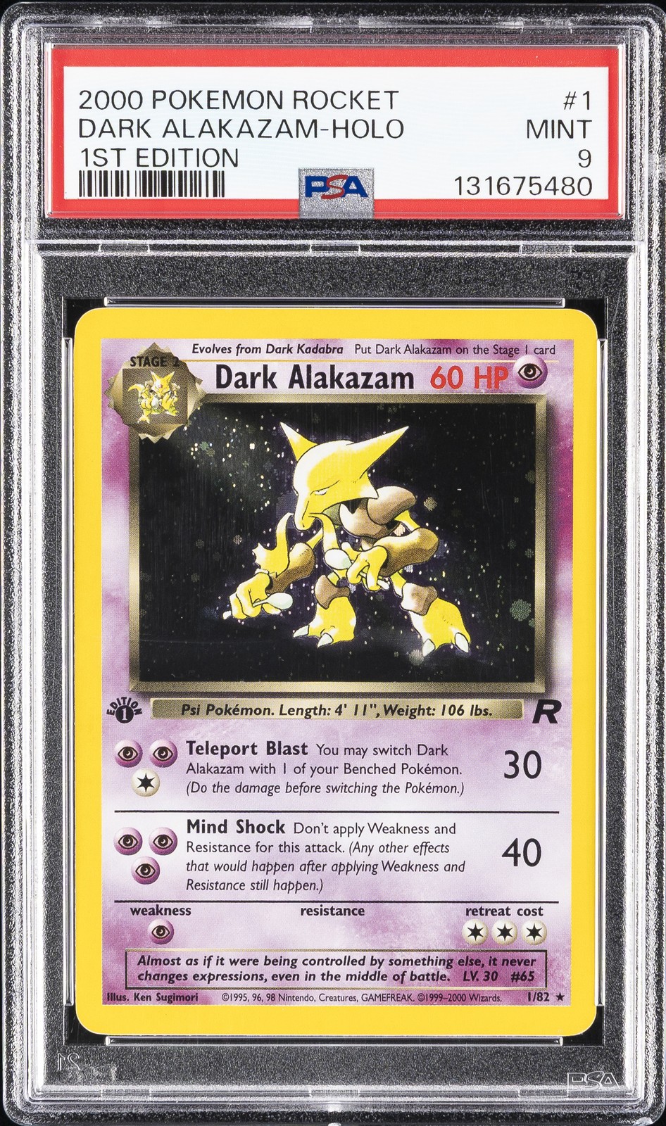 Dark Alakazam 1st Edition #1