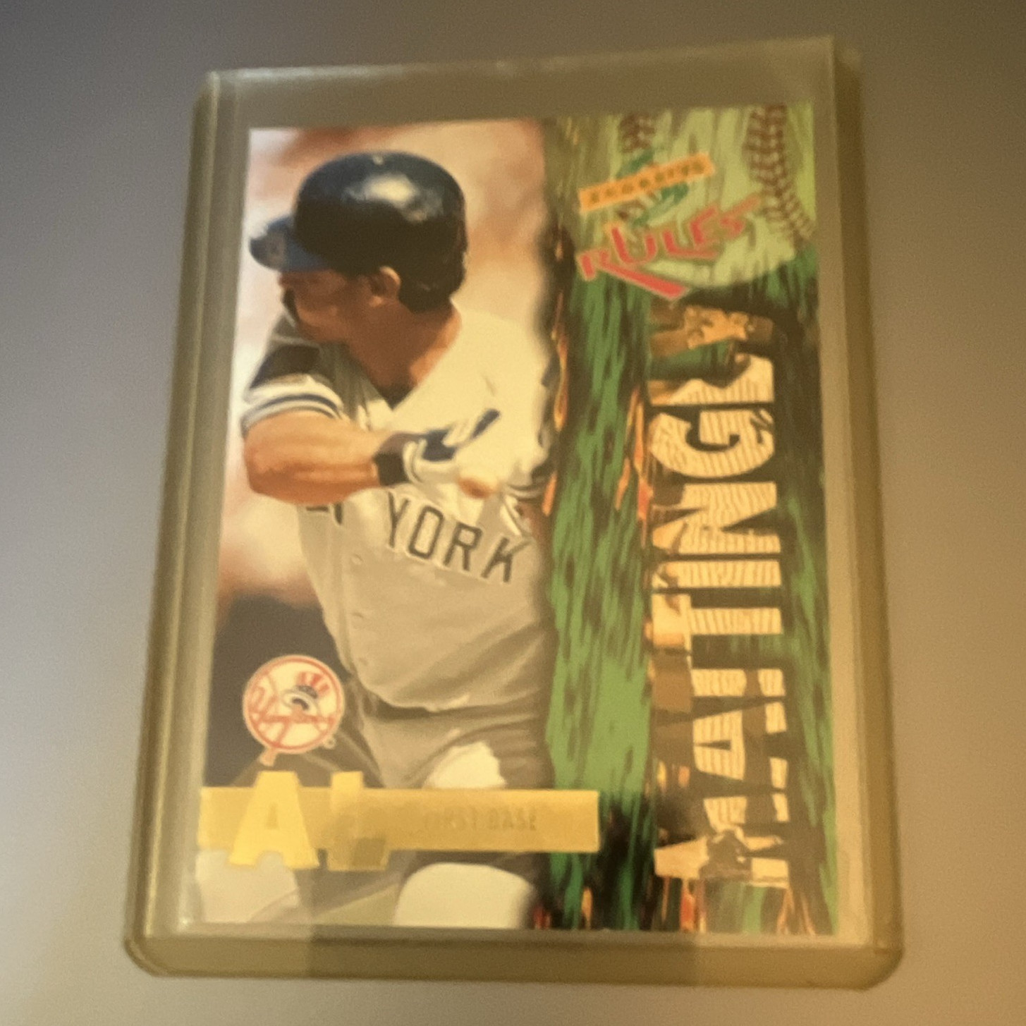 Pinnacle 1995 Score Rules Insert Don Mattingly #SR25 New York Yankees MLB