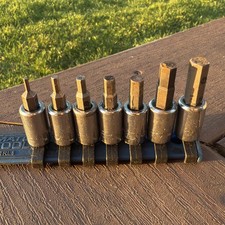 Matco Tools 14 Drive 7 Piece Metric Hex Bit Driver Set With Socket Rail