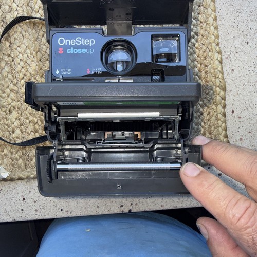 Vintage Polaroid One Step Close Up Instant Film Camera With Strap Tested - Picture 7 of 8