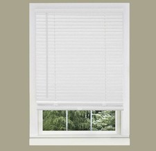 Bali Stores 1" Store en vinyle premium sans fil, 34 5/8" x 48", Blanc