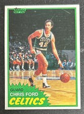 1981-82 Topps Chris Ford Basketball Card #73 Celtics East Guard Scratched FR O/C