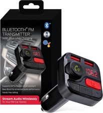 Monster Bluetooth FM Car Transmitter, 2 USB Ports 3.4A, 7.9  x2.8  x2.2  0.25lb