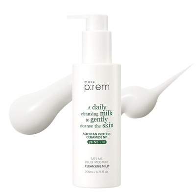 MAKE P:REM Safe Me. Relief Moisture Cleansing Milk, Hydrating Gentle Milk Cle...