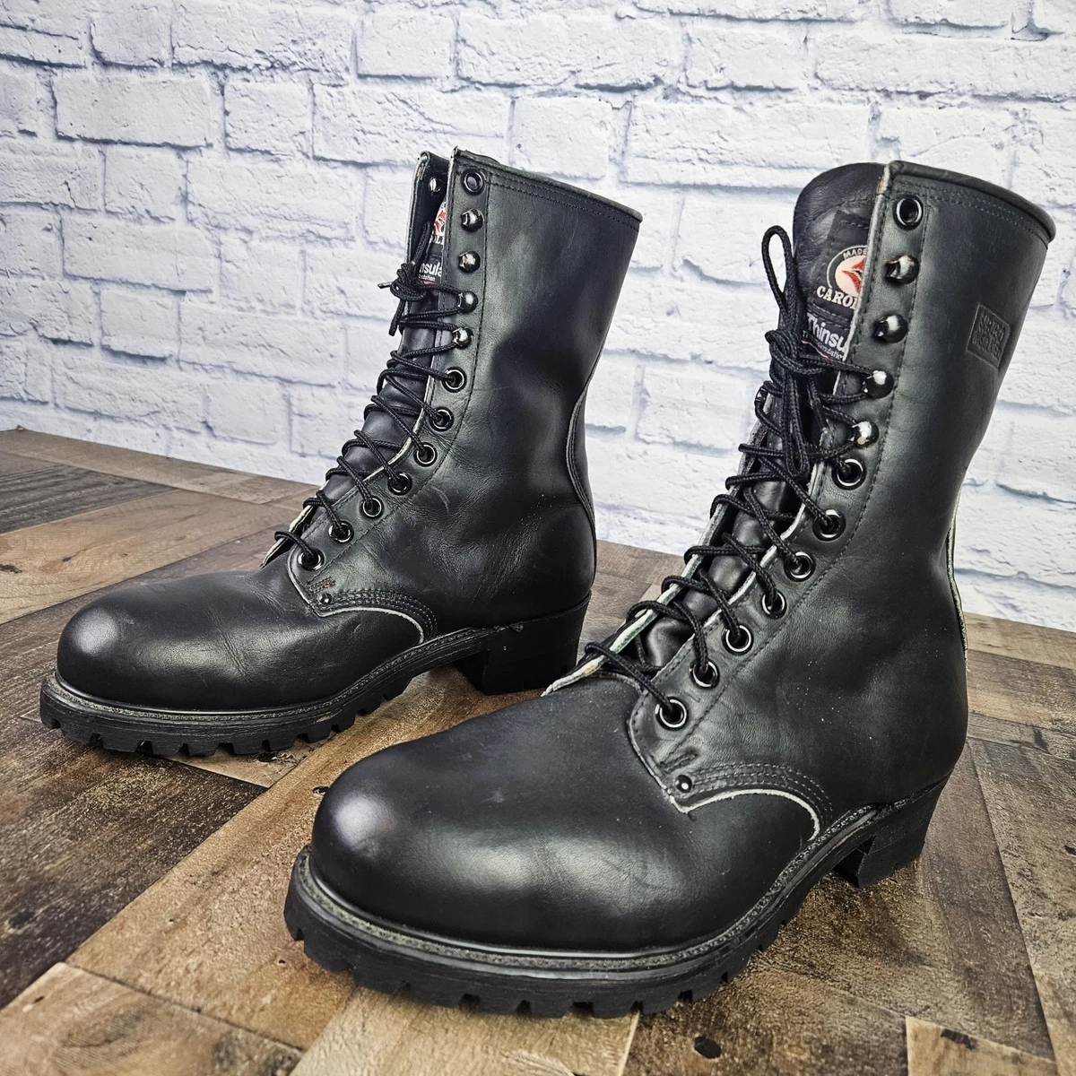Carolina 4x4 Steel Toe Work Boots Gore-Tex Mens Black Leather Size 10.5 D Carolina Work & Safety Boots for Men for Sale | Shop New  main image 4