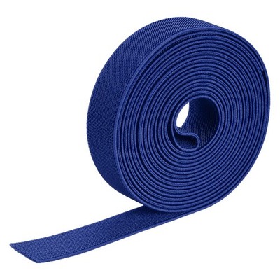Twill Elastic Band Double-Side 1'' Flat 4 Yard Flat Elastic Cord Blue