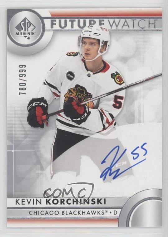 2023-24 SP Authentic Auto Future Watch 780/999 Kevin Korchinski #153 Auto av1